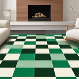 Chic Textured Retro Checker Motif(Green)