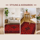 Gothic Distressed Border Motif(Red)