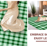 Chic Earthy Checkered Textures(Green)