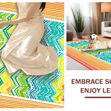 Colorful Retro Geometric Arrangement(Yellow)