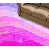 Ultra Soft Area Rug, Non Slip, Stain Resistant, Washable Area Rugs for Living Room, Bedroom, Unicorn Aesthetic Toddler Room Plush Rug(Blue)