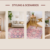Playful Abstract Floral Whirl(Pink)