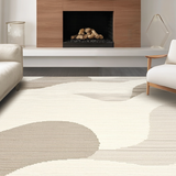 Artistic Cream Tiled Wave Aesthetic(Beige)
