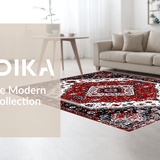 Artful Vintage Floral Composition(Red)