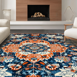 Cozy Earthy Tones Diamond Layout(Blue)