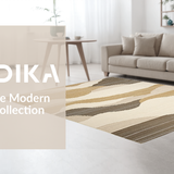 Ultra Soft Area Rug, Non Slip, Stain Resistant, Washable Area Rugs for Living Room, Bedroom, Trendy Natural Fiber Elegance(Beige)