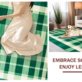 Delicate Ivory and Green Grid Layout(Green)