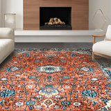 Intricate Medallion Rustic Charm(Red)