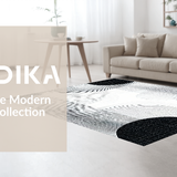 Ultra Soft Area Rug, Non Slip, Stain Resistant, Washable Area Rugs for Living Room, Bedroom, Earthy Toned Animal Motif(Black)