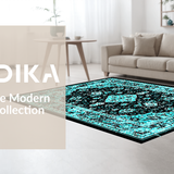 Contemporary Vibrant Abstract Design(Black)