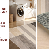 Ultra Soft Area Rug, Non Slip, Stain Resistant, Washable Area Rugs for Living Room, Bedroom, Refined Warm Tones Graphic Design(Beige)