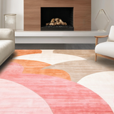 Contemporary Abstract Semi Circle Motif(Beige)