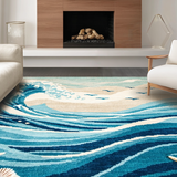 Charming Textured Beach Vibes(Blue)