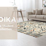 Ultra Soft Area Rug, Non Slip, Stain Resistant, Washable Area Rugs for Living Room, Bedroom, Chic Contemporary Tasseled Accent(Gray)