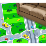 Vibrant Cityscape Playful(Green)