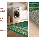 Ultra Soft Area Rug, Non Slip, Stain Resistant, Washable Area Rugs for Living Room, Bedroom, Vivid Organic Animal Aesthetic(Green)