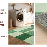 Ultra Soft Area Rug, Non Slip, Stain Resistant, Washable Area Rugs for Living Room, Bedroom, Abstract Low Pile Pet-Friendly Area Carpet(Green)