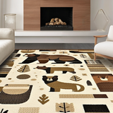 Charming Earthy Abstract Motif(Beige)