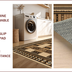 Ultra Soft Area Rug, Non Slip, Stain Resistant, Washable Area Rugs for Living Room, Bedroom, Rustic Cowhide Living Room Accent(Beige) - ODIKA