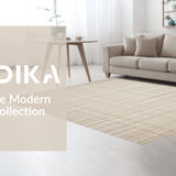Ultra Soft Area Rug, Non Slip, Stain Resistant, Washable Area Rugs for Living Room, Bedroom, Rustic Natural Fiber Harmony(Beige)