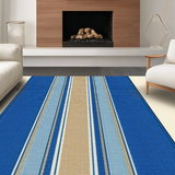 Ultra Soft Area Rug, Non Slip, Stain Resistant, Washable Area Rugs for Living Room, Bedroom, Earthy Toned Decorative Piece(Blue)