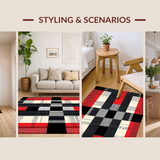 Chic Bold Checkerboard Aesthetic(Red)