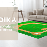 Vibrant Whimsical Baseball Diamond Decor(Green)