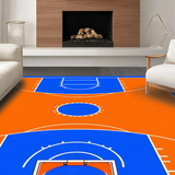 Ultra Soft Area Rug, Non Slip, Stain Resistant, Washable Area Rugs for Living Room, Bedroom, Contemporary Athletic Visual Appeal(Orange)