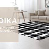 Contemporary Earth Tone Trellis Style(Black)