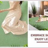 Ultra Soft Area Rug, Non Slip, Stain Resistant, Washable Area Rugs for Living Room, Bedroom, Monstera Leaf Tropical(Green)