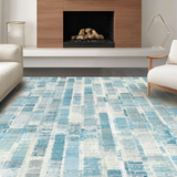 Ultra Soft Area Rug, Non Slip, Stain Resistant, Washable Area Rugs for Living Room, Bedroom, Coquette Bowknot Rug:  Elegant Blue Decorative Carpet(Blue)