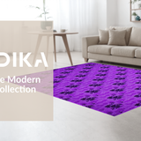 Ultra Soft Area Rug, Non Slip, Stain Resistant, Washable Area Rugs for Living Room, Bedroom, Stylish Plush Minimalist Charm(Purple)
