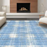 Ultra Soft Area Rug, Non Slip, Stain Resistant, Washable Area Rugs for Living Room, Bedroom, Adorable Sky Blue Bow Knot Rug With Preppy Vibe For Fashionable Home Decor(Blue)
