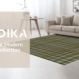 Ultra Soft Area Rug, Non Slip, Stain Resistant, Washable Area Rugs for Living Room, Bedroom, Vibrant Minimalist Stripe Arrangement(Brown)