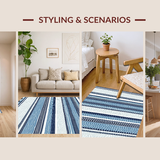 Fresh Modern Linear Wave Design(Blue)