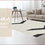 Sophisticated Abstract Black and Ivory(Black)
