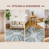 Contemporary Rustic Medallion Style(Gray)