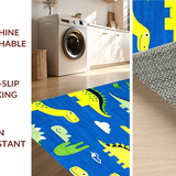 Lively Dino Print Decor(Blue)