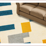 Ultra Soft Area Rug, Non Slip, Stain Resistant, Washable Area Rugs for Living Room, Bedroom, Stylish Space Design Non-Slip Classroom Area Mat(Beige)
