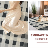 Artistic High Contrast Geometric Motif(White)