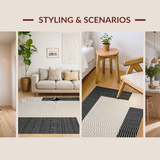 Chic Solid Color Shag Design(Beige)