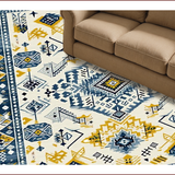 Ultra Soft Area Rug, Non Slip, Stain Resistant, Washable Area Rugs for Living Room, Bedroom, Elegant Abstract Cream Palette(White)