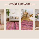 Ultra Soft Area Rug, Non Slip, Stain Resistant, Washable Area Rugs for Living Room, Bedroom, Contemporary Chic Leopard Pattern(Pink)