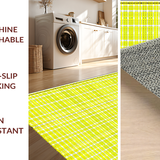 Ultra Soft Area Rug, Non Slip, Stain Resistant, Washable Area Rugs for Living Room, Bedroom, Bright Cheerful Textured Surface(Yellow)