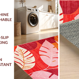 Eclectic Modern Leaf Silhouettes(Red)