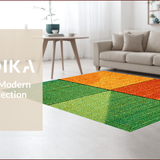 Ultra Soft Area Rug, Non Slip, Stain Resistant, Washable Area Rugs for Living Room, Bedroom, Modern Geometric Spiral Living Room Non-Slip Rug(Green)