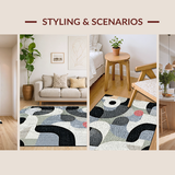 Artistic Modern Swirl Motif(Gray)