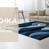 Chic Oceanic Flowing Design Element(Blue)