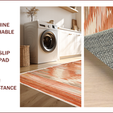 Ultra Soft Area Rug, Non Slip, Stain Resistant, Washable Area Rugs for Living Room, Bedroom, Luxurious Soft Burnt Orange Area Rug Bedroom(Orange)