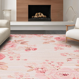 Ultra Soft Area Rug, Non Slip, Stain Resistant, Washable Area Rugs for Living Room, Bedroom, Sleek Contemporary Shag Texture Theme(Pink)